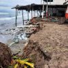 Afectadas, alrededor de 30 enramadas y palapas por fenómenos climatológicos en la Costa Michoacana