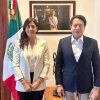 Sostienen reunión de trabajo Gabriela Molina y Mario Delgado