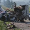 Choque entre camioneta panificadora y autobús de pasajeros deja 3 heridos en la Morelia-Maravatío