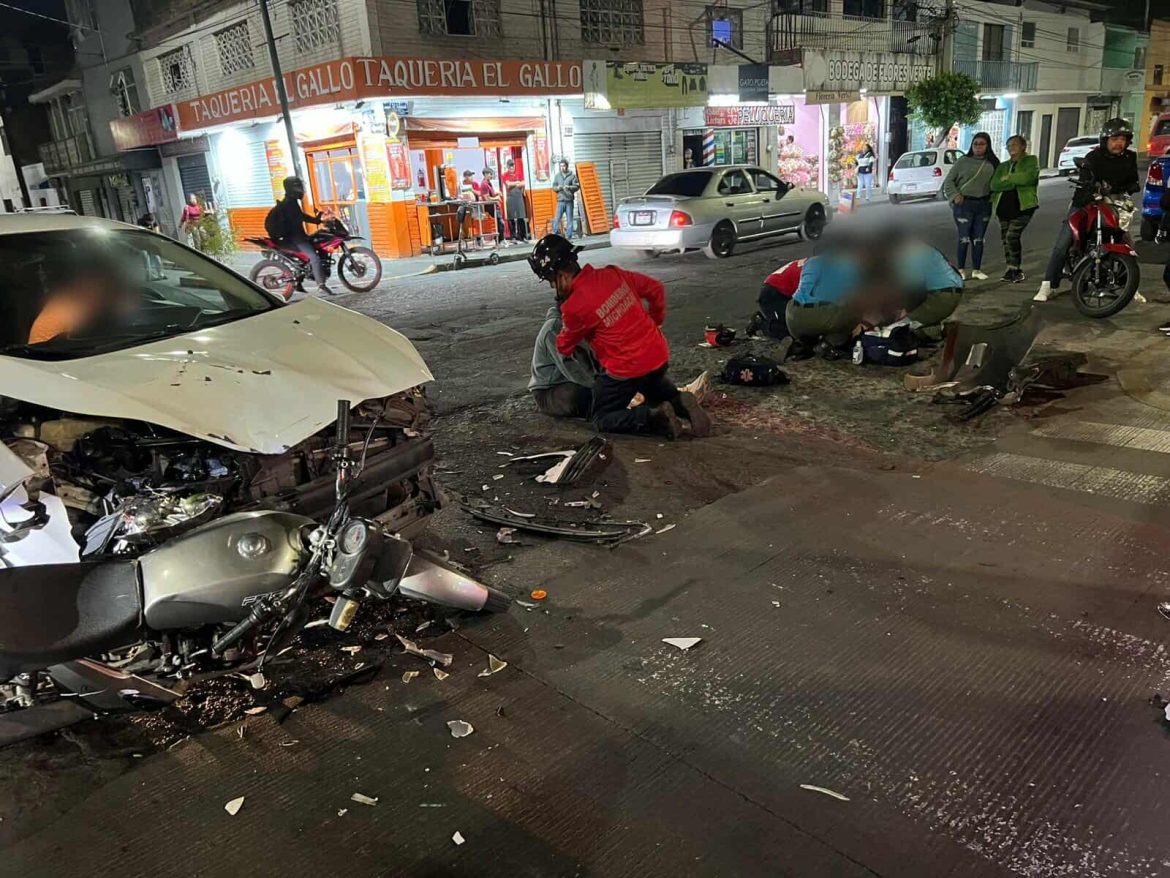 Accidentes de tránsito registrados en diferentes puntos de Morelia dejan 2 heridos