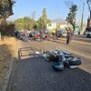 Choque entre moto y auto deja un herido en la avenida Madero Poniente de Morelia