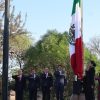 Guardan autoridades minuto de silencio por militares caídos, durante izamiento de la bandera