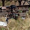 Volcadura de autobús de jornaleros deja un muerto y al menos 20 heridos en la carretera La Piedad-Manuel Doblado