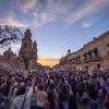 Entre pintas y confrontaciones, marcha feminista sacude el centro de Morelia; bloque negro ignora el Congreso estatal