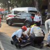 Derrame de aceite causa accidente de moto en la Madero Poniente de Morelia