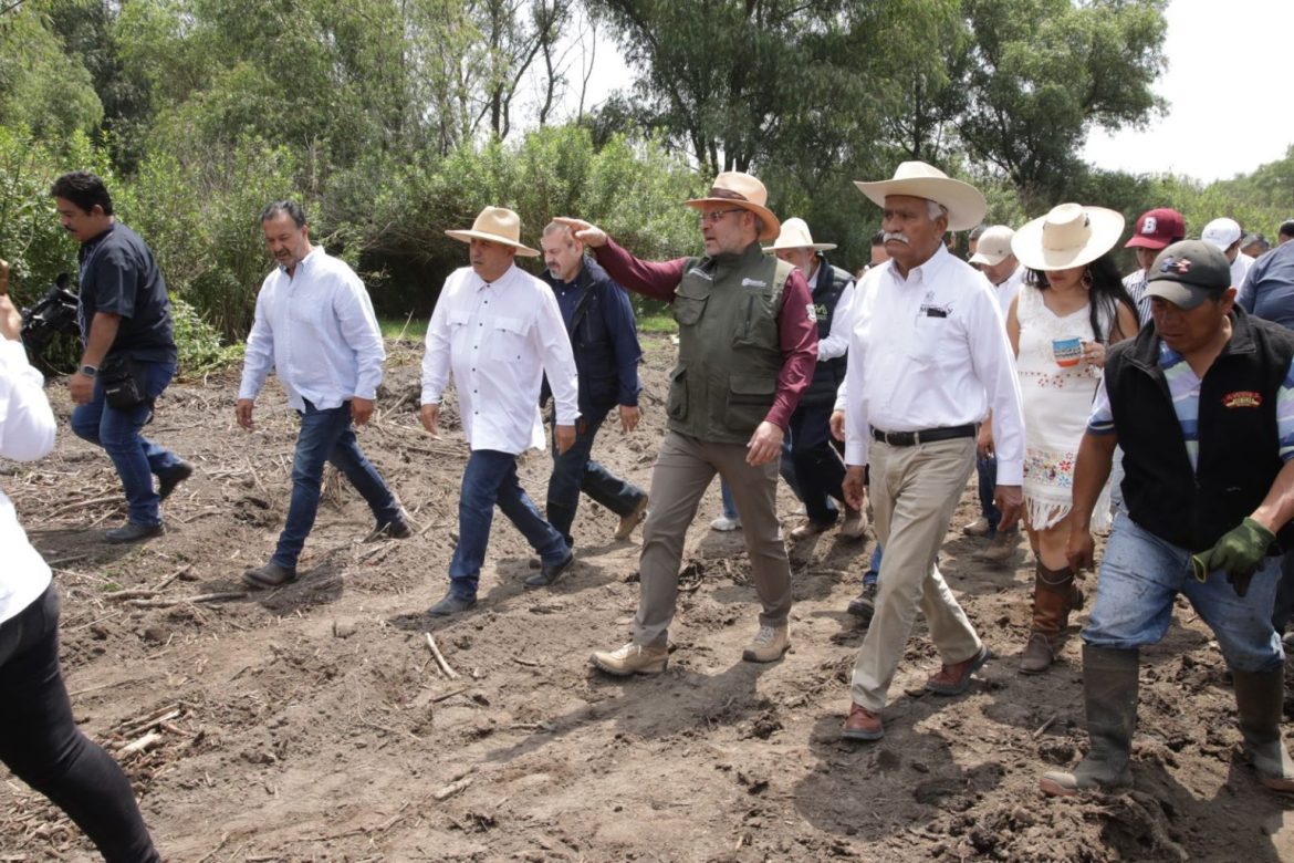 Avanza limpieza de canales en el lago de Pátzcuaro; empleos temporales devuelven su vida: Bedolla