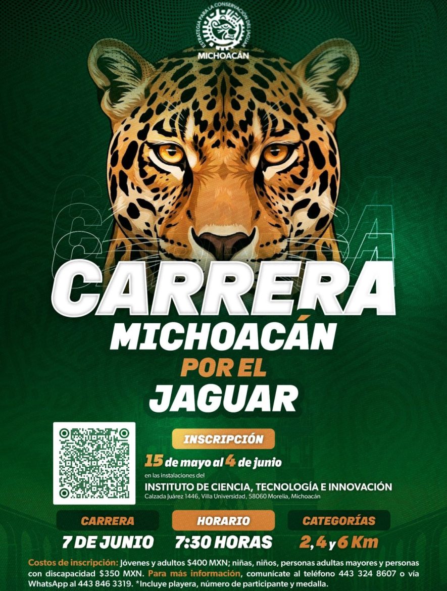 Invitan a proteger la biodiversidad en la “Carrera Michoacán por el Jaguar”