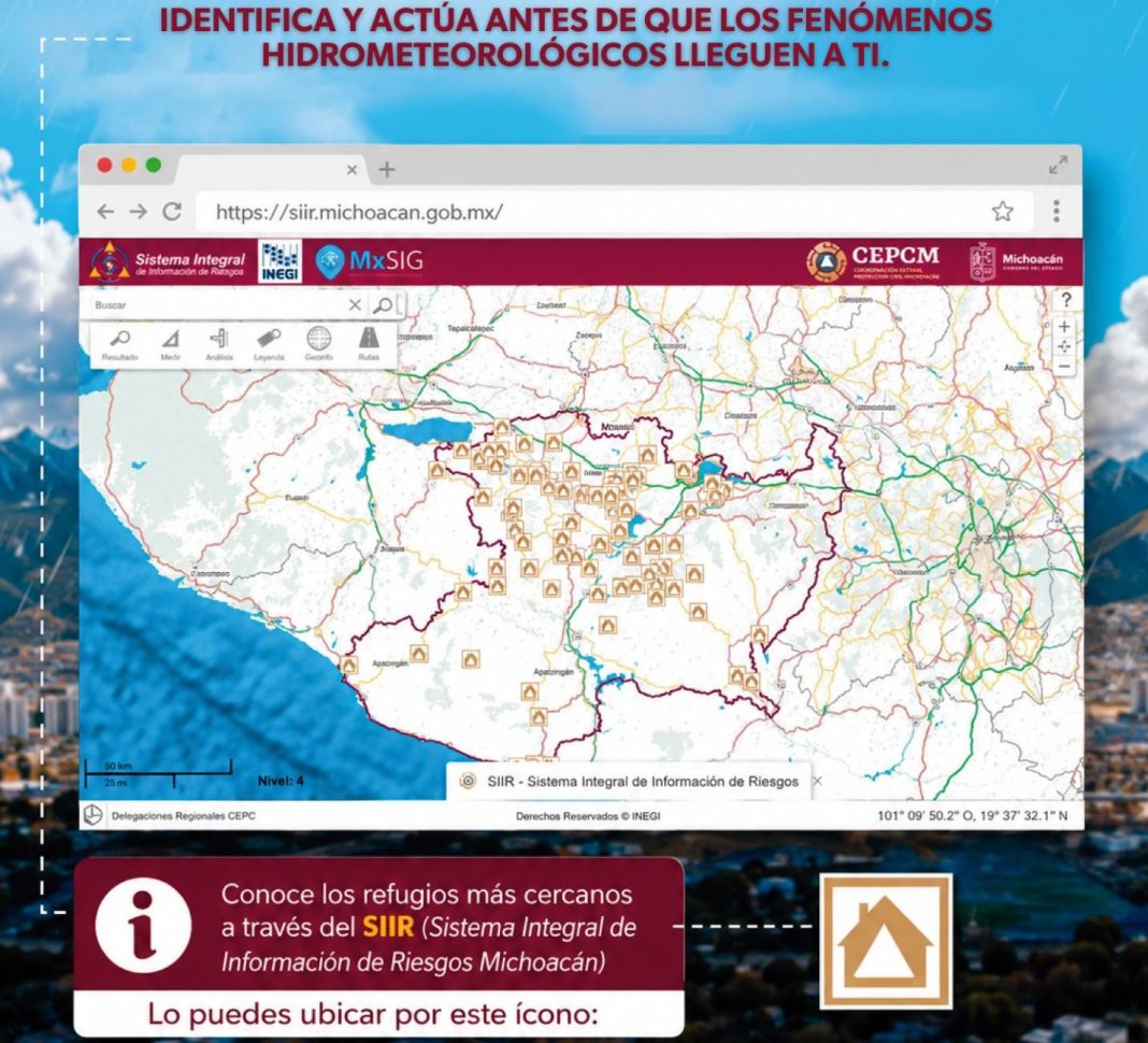 Cuenta Protección Civil con 256 refugios temporales para enfrentar lluvias y ciclones