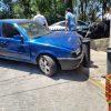 Delincuente choca auto robado y huye, en Morelia