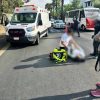 Peatona es atropellada por auto frente a Casa Michoacán