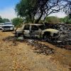 Localizan 2 cadáveres dentro de camioneta quemada en paraje de Cuitzeo