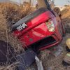 Vuelca auto en la carretera Morelia-Pátzcuaro; hay 1 herido