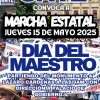 Con paro masivo e indefinido de clases, plantón y marcha, magisterio de la CNTE conmemorará Día del Maestro