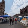 Cerca de 10 comercios ambulantes se instalan en plantón de la CNTE