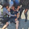 Motociclista es golpeado por un sujeto del plantón de comerciantes en la Plaza Melchor Ocampo de Morelia