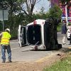 Vuelca lujosa camioneta en la zona de Tres Marías, Morelia
