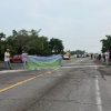 Productores de arroz bloquean carretera en Lombardía; exigen pago del precio de garantía