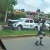 Patrulla municipal atropella a motociclista cerca del Cereso de Uruapan