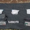 Aseguran 2 vehículos y 2 kilos de metanfetamina en Uruapan