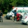 Mujer motociclista choca contra taxi en la avenida Madero Oriente de Morelia