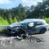 Dos lesionados tras aparatoso choque en la autopista Uruapan – Pátzcuaro