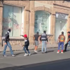 Caos y destrucción en marcha de normalistas al Centro Histórico de Morelia