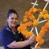 Taller de arcos tradicionales en el Civaq Pátzcuaro, actividad que es parte de la Semana de Celebración de la Noche de Muertos