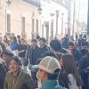 Toman alumnos de Derecho de UMSNH sede anexa de la Facultad en exigencia que la Fiscalía libere a sus compañeros detenidos