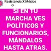 Si en tu marcha ves políticos o funcionarios, mándalos para atrás, consignan grupos civiles para mega marcha