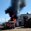Se registra incendio de maderería al poniente de Morelia