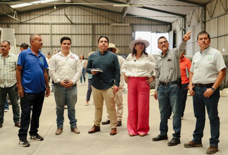 Visita Fabiola Alanís la zona de producción de arroz y mango en la tierra caliente