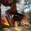 Incendio arrasa con una vivienda en la colonia Buenos Aires de Uruapan