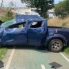Volcadura de camioneta deja un herido en la carretera Morelia-Pátzcuaro