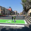 Inician balizamiento integral de la avenida Madero, en el Centro Histórico