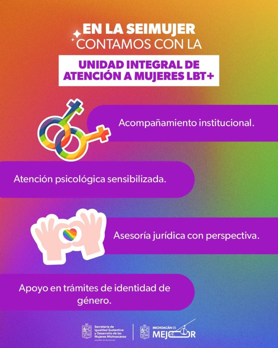 Seimujer brinda atención psicológica, jurídica y acompañamiento para mujeres LBT+