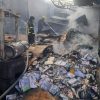 Arde bodega de reciclaje en la colonia México 68, Zitácuaro