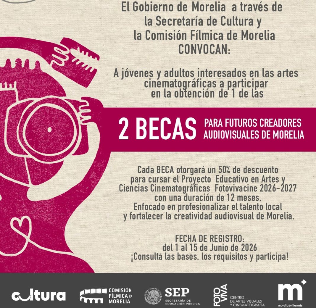 Impulsa la formación cinematográfica con becas para jóvenes morelianos