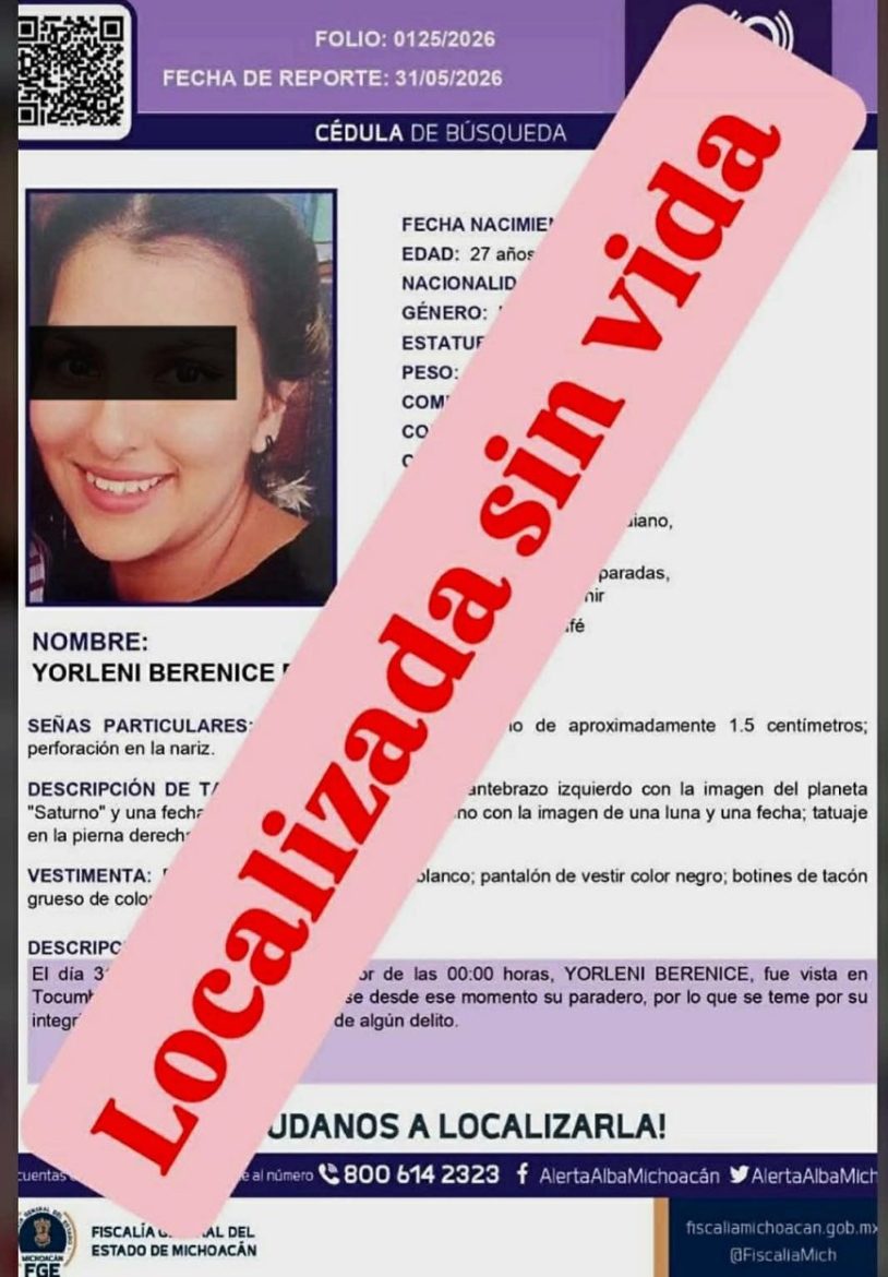 Hallan sin vida y con huellas de violencia a mujer en Tangamandapio