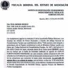 Cita Fiscalía de Michoacán  a declarar a Raul Morón Orozco por el homicidio de Carlos Manzo