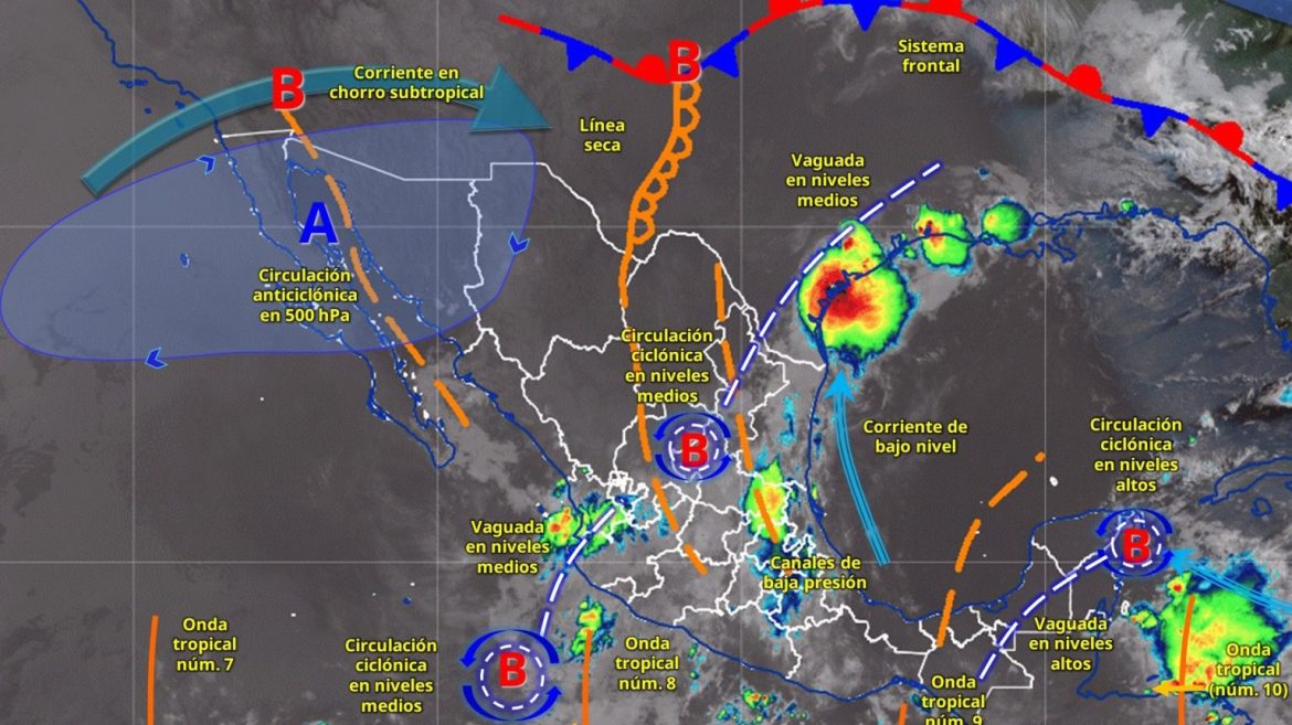 Se pronostican lluvias puntuales muy fuertes en zonas de Michoacán