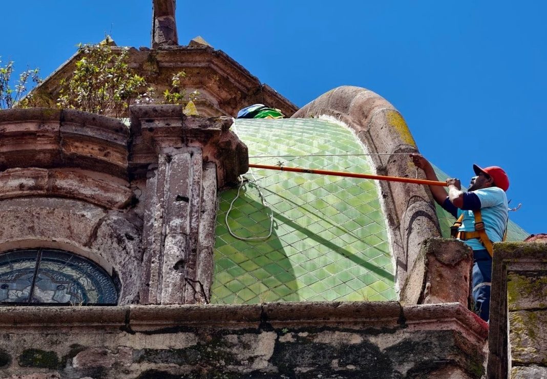 Refuerzan acciones de conservación en el Templo de San Agustín