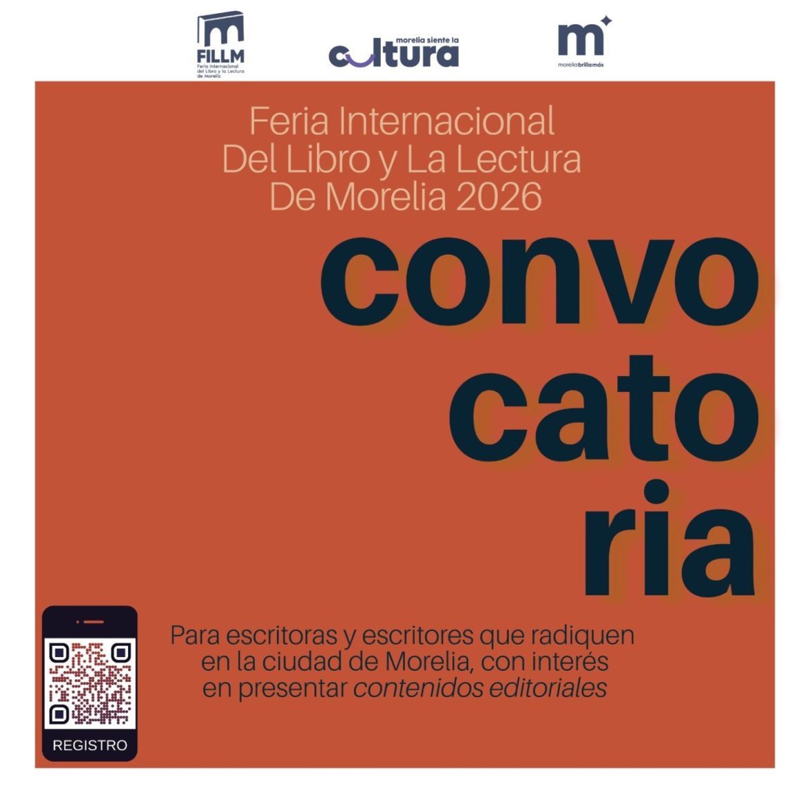 Últimos días de convocatoria para la Feria Internacional del Libro y la Lectura de Morelia 2026