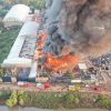 Se incendia fábrica dedicada a la elaboración de estopas en Morelia