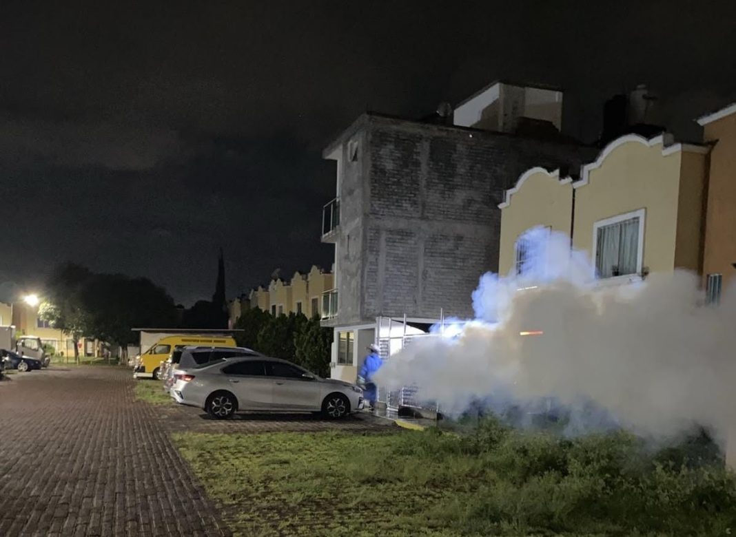 Aplica Gobierno de Morelia tres ciclos de fumigación en Hacienda Tiníjaro