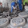 Personal del Ooapas fabrica diariamente brocales para fortalecer trabajos de reparación