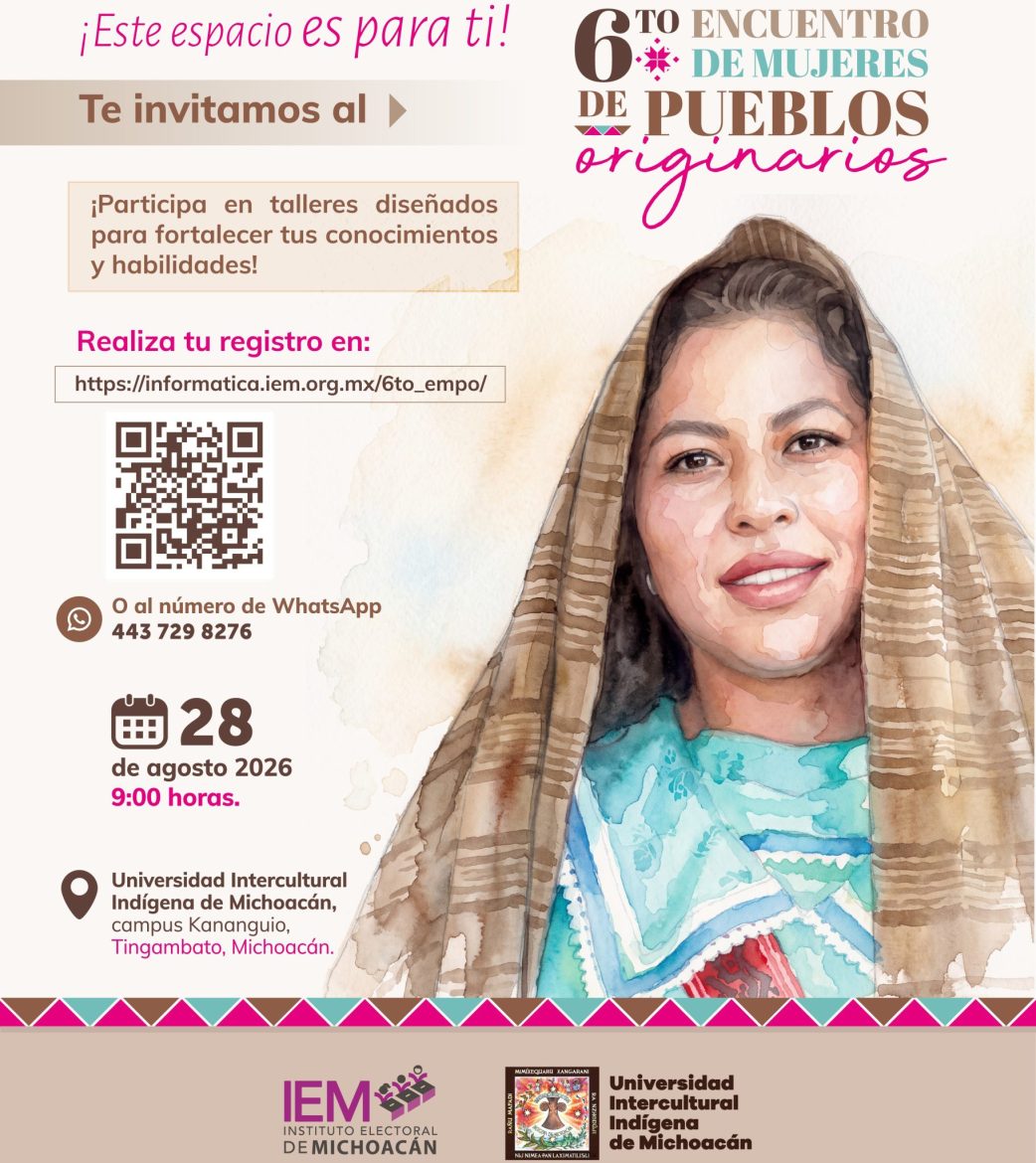Invita IEM a mujeres indígenas a participar en el Encuentro de Mujeres de Pueblos Originarios