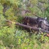 Vuelca automóvil en la carretera Morelia-Mil Cumbres