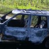 Camioneta arde en llamas a la orilla de la carretera Purépero-Tlazazalca