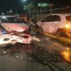 Automovilista presuntamente ebrio provoca carambola en el Ramal Camelinas; hay un herido