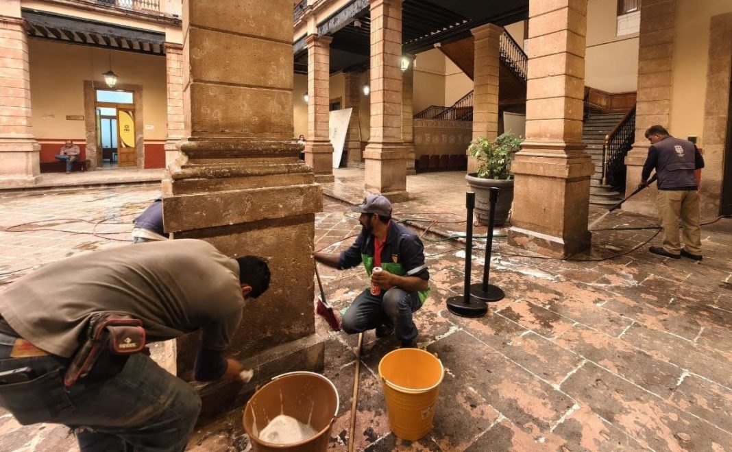 Fortalecen acciones de conservación y mantenimiento del Centro Histórico
